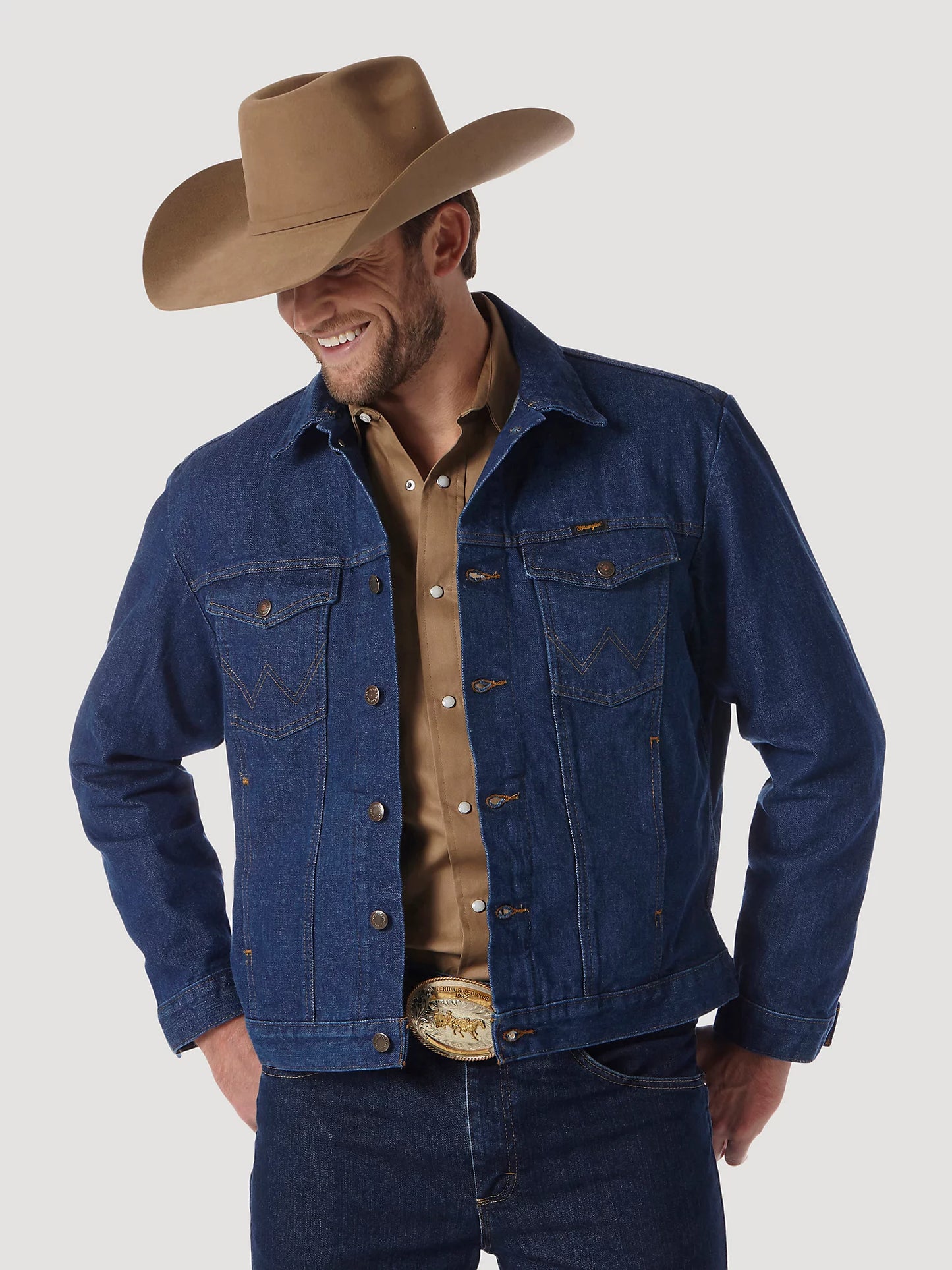 Wrangler® Men's Cowboy Cut® Unlined Prewashed Denim Jacket
