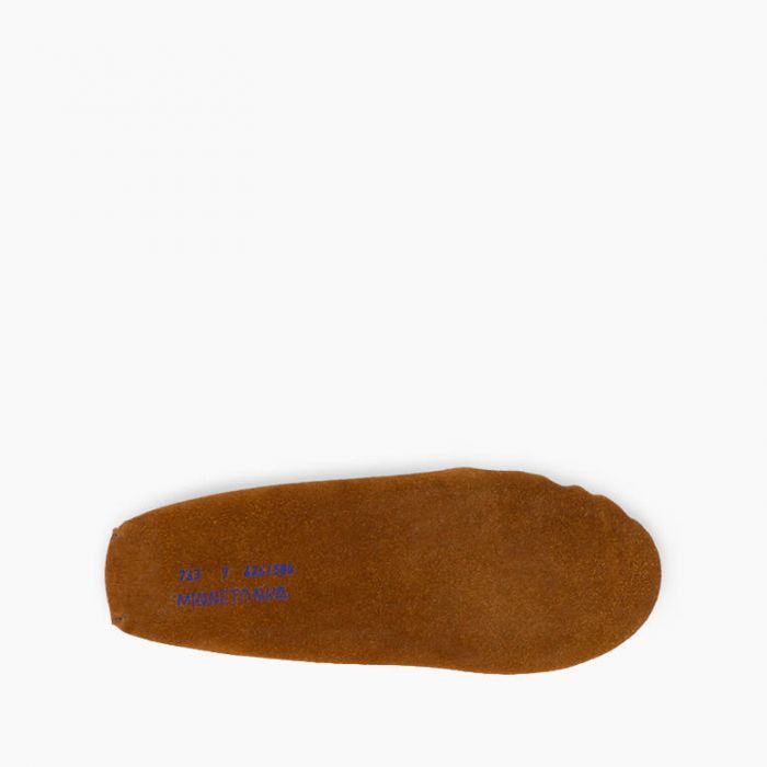 Minnetonka® Men's Pile Lined Soft Sole Suede Leather Moccasins