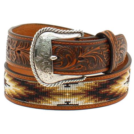 Nocona® Men's Southwest Bead Leather Western Belt