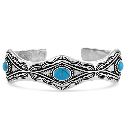 Montana Silversmiths® Seeing Eye Aztec Silver Cuff Bracelet