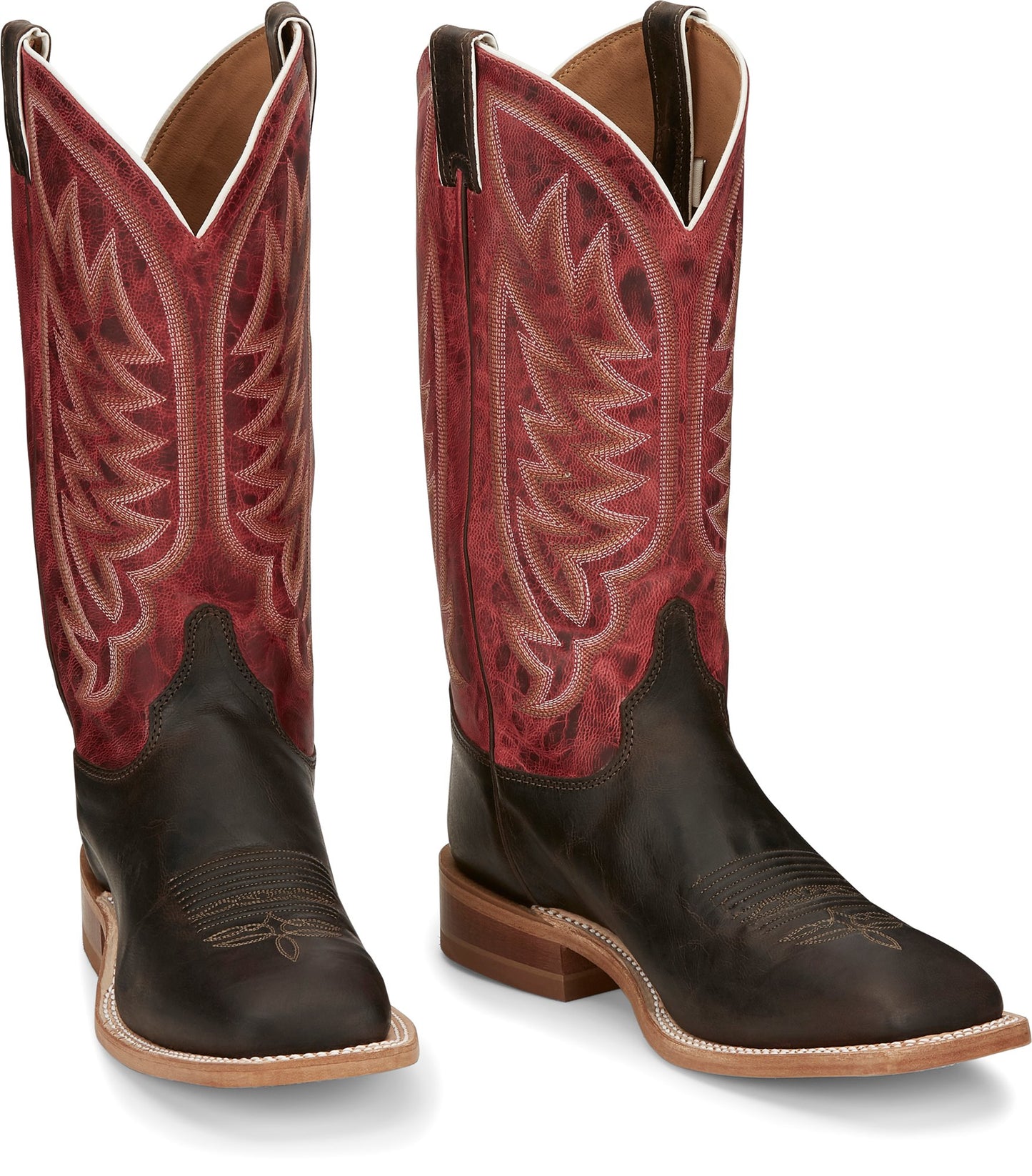 Justin® Men's Andrews Square Toe Cowboy Boots