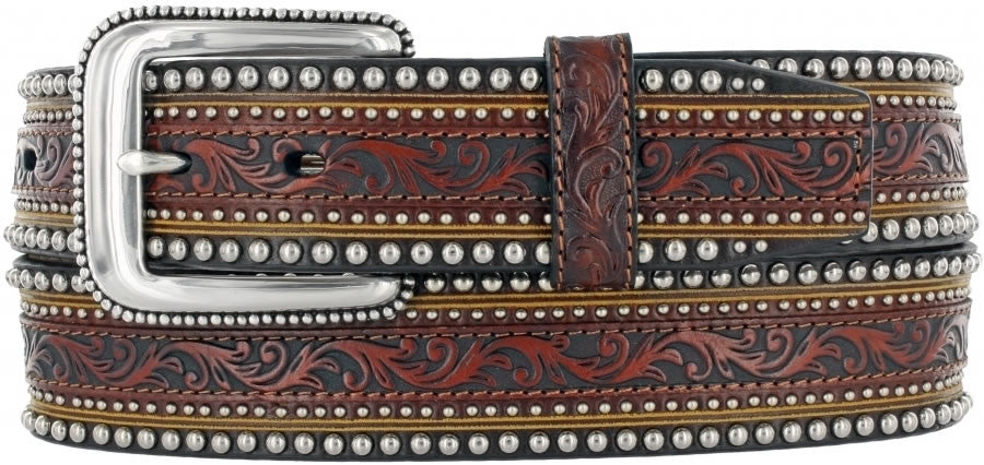 Tony Lama Men's Jagged Rail Leather Belt