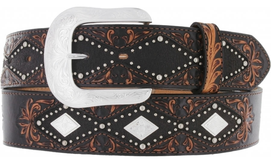 Tony Lama Men's El Charrito Leather Belt