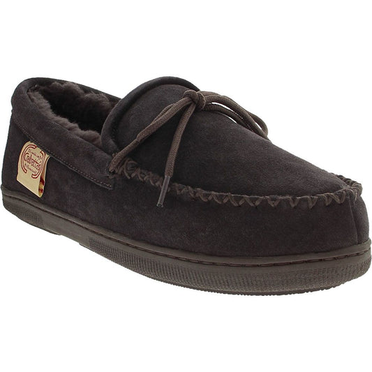 Ruby Leather® Men's Ciabatta Sheepskin Leather Slipper Moc