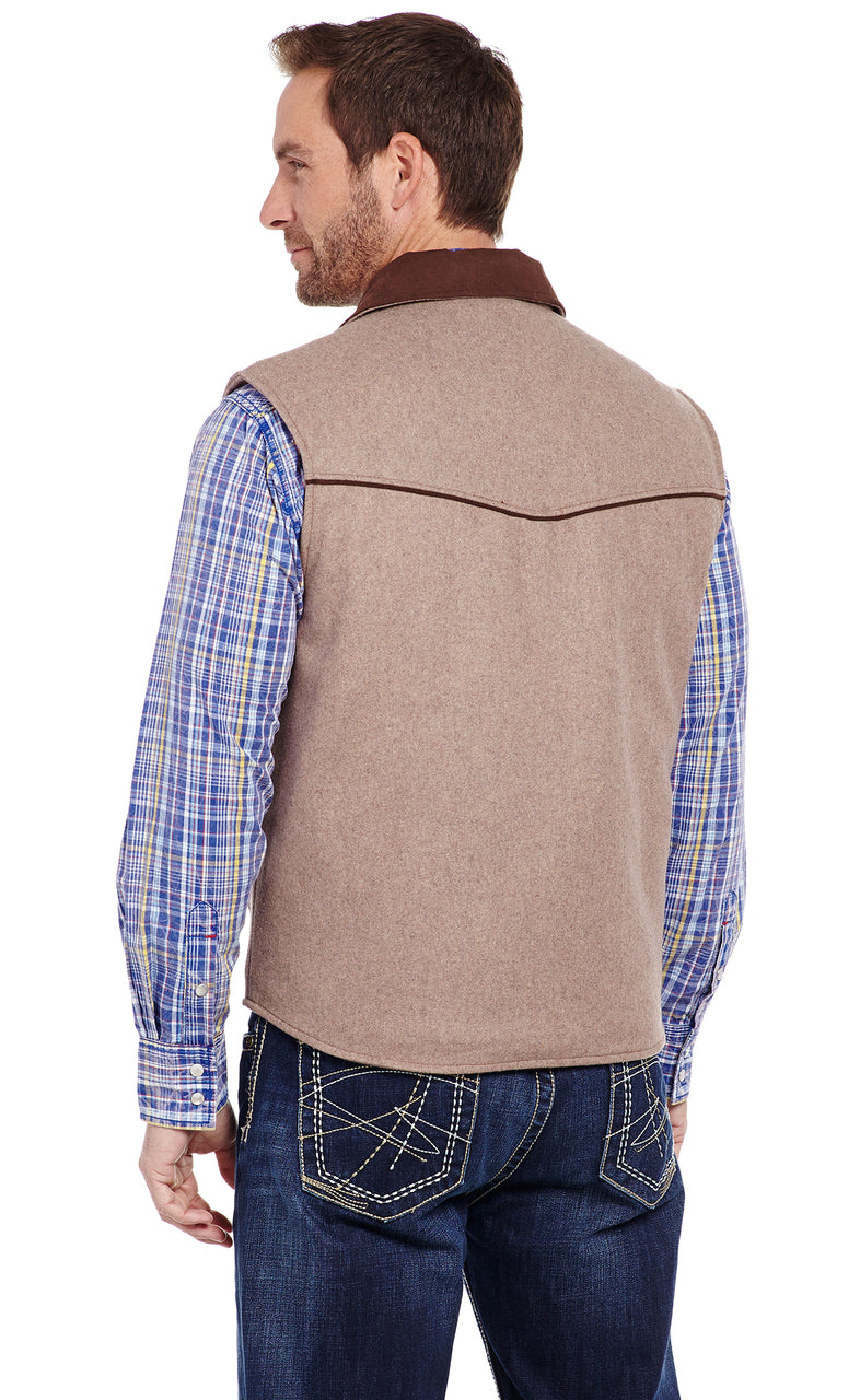 Cripple Creek® Men's Ranger Micro Wool Western Vest