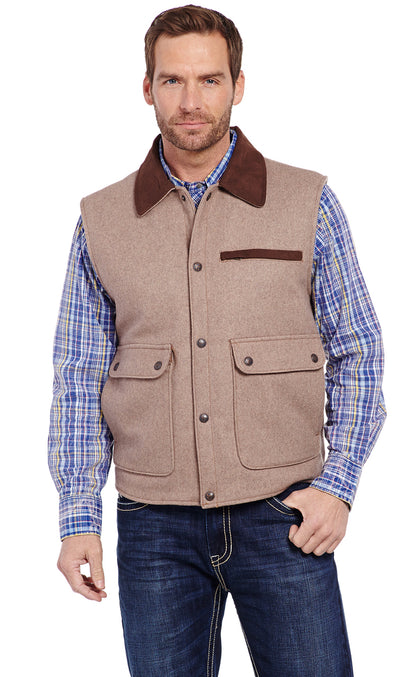 Cripple Creek® Men's Ranger Micro Wool Western Vest