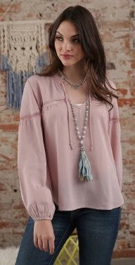 Cruel Girl® Women's Pink Chiffon Pullover Shirt