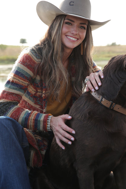 Cruel Girl® Women's Southwest Long Sleeve Western Sweater Duster