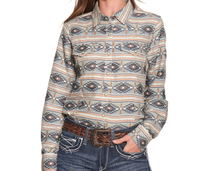 Ariat® Women's REAL Creekside Long Sleeve Snap Front Western Shirt