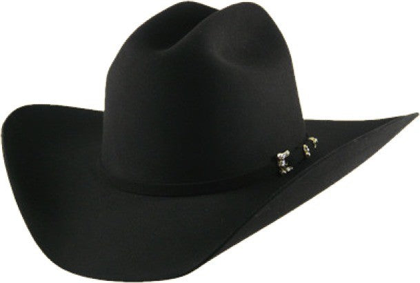Serratelli® 20X Entre III Felt Cowboy Hat - Black / Platinum