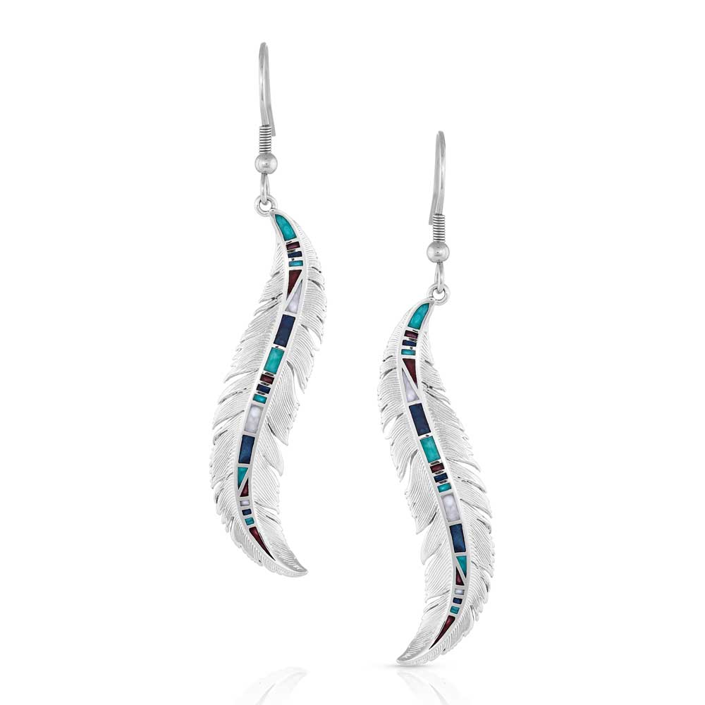 Montana Silversmiths® Women's Breaking Trail Feather Earrings