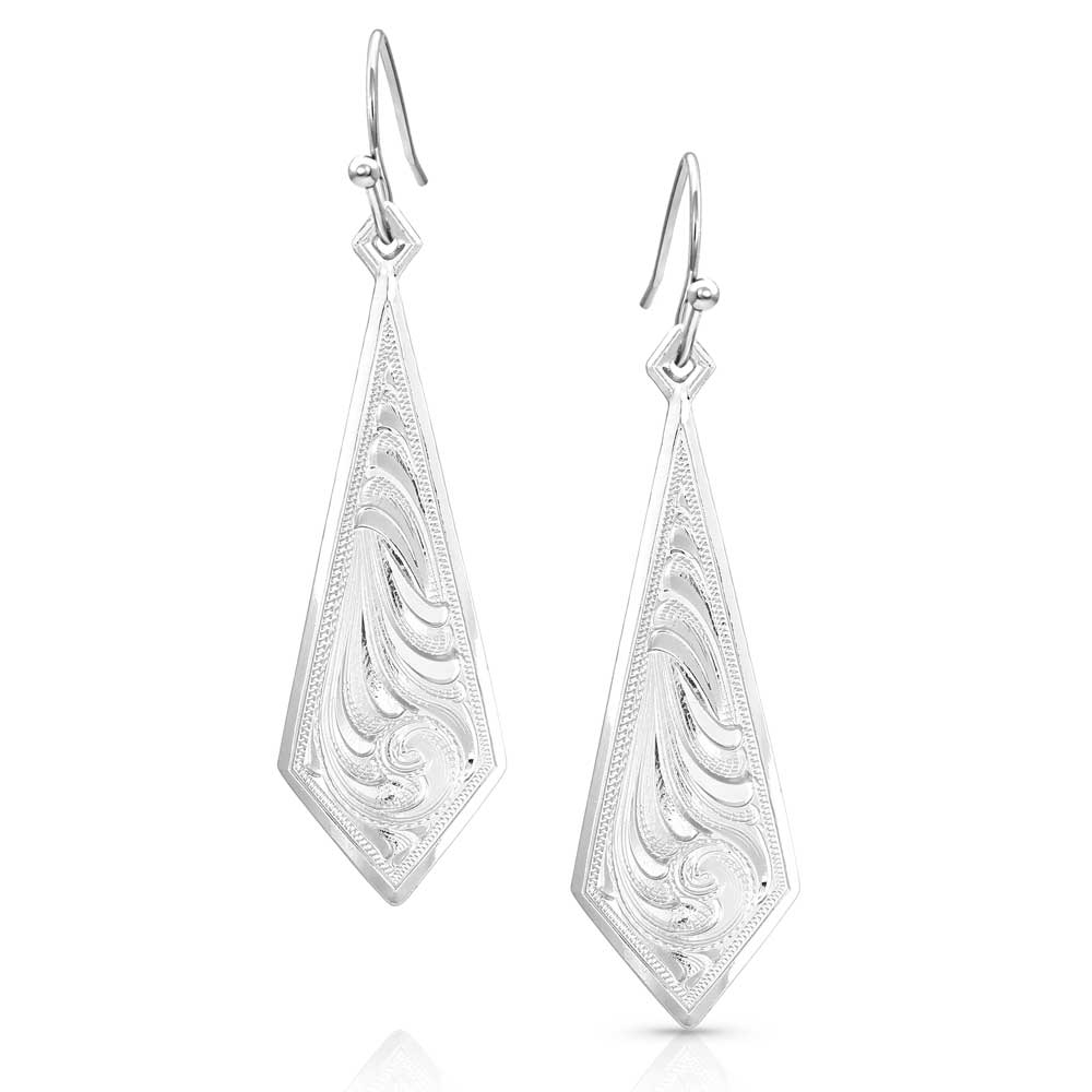 Montana Silversmiths® Women's Falling for You Engraved Earrings