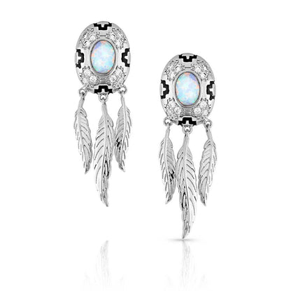 Montana Silversmiths® Women's Divine Touch Opal Earrings