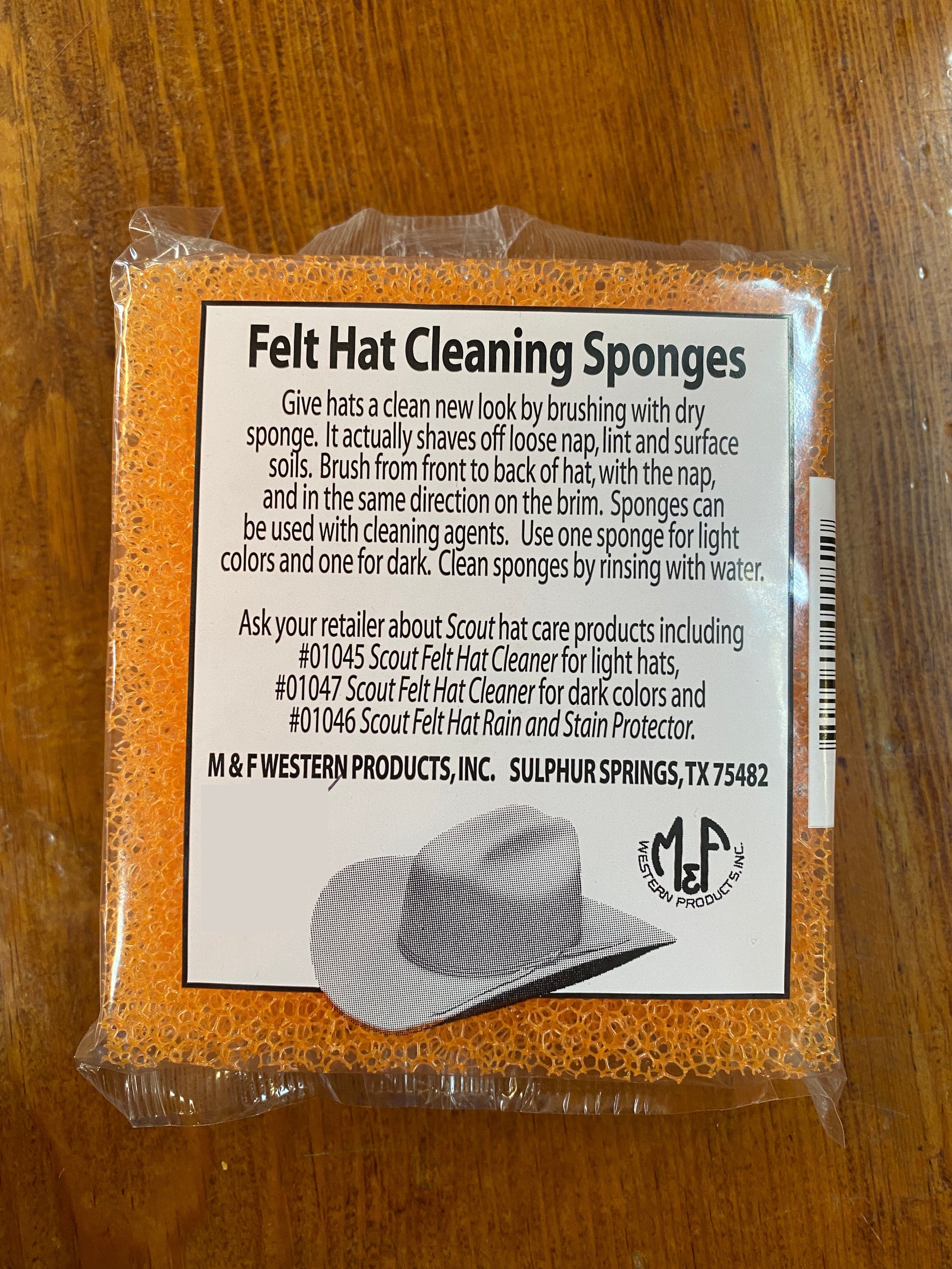 M&F Western® Felt Hat Cleaning Sponges - Set of 2 – Solano's Boot & Western  Wear