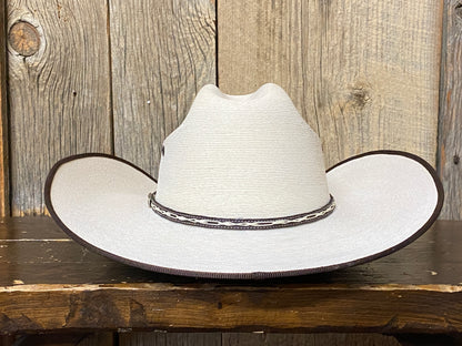 Atwood® 15X Hereford Low Bound Edge Natural Palm Leaf Straw Cowboy Hat