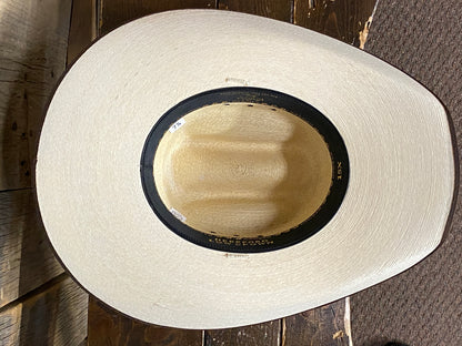 Atwood® 15X Hereford Low Bound Edge Natural Palm Leaf Straw Cowboy Hat