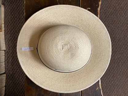 SunBody® Open Crown 3" Brim Natural Palm Leaf Straw Cowboy Hat