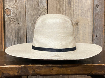 SunBody® Open Crown 4" Brim Natural Palm Leaf Straw Cowboy Hat