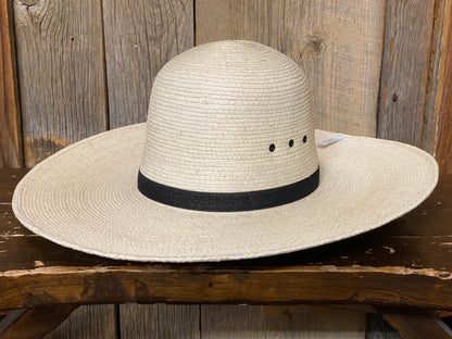 SunBody® Open Crown 5" Brim Natural Palm Leaf Straw Cowboy Hat