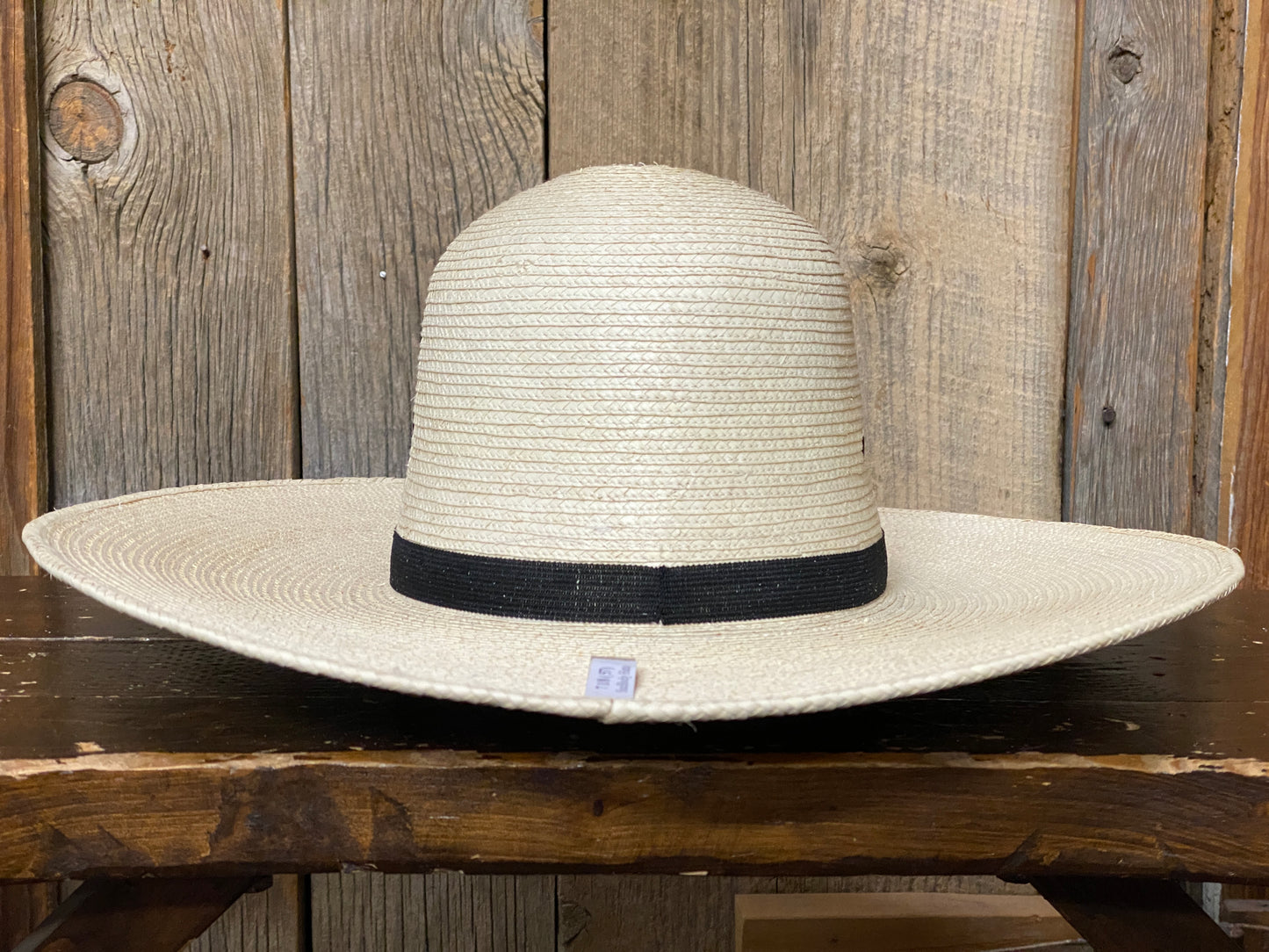 SunBody® Open Crown 5" Brim Natural Palm Leaf Straw Cowboy Hat