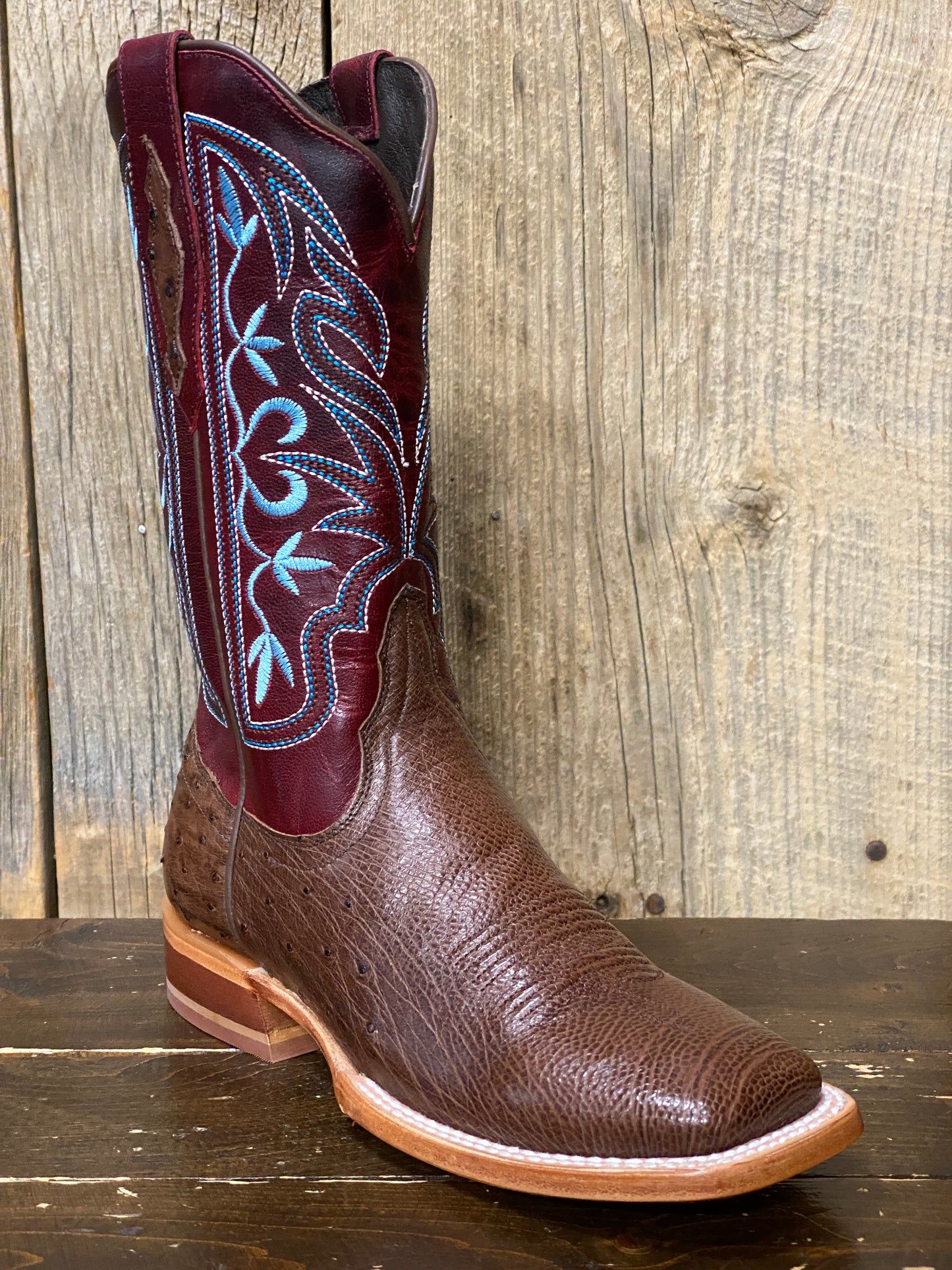 Tony Lama® Women's Tinrose Smooth Ostrich Exotic Cowboy Boots
