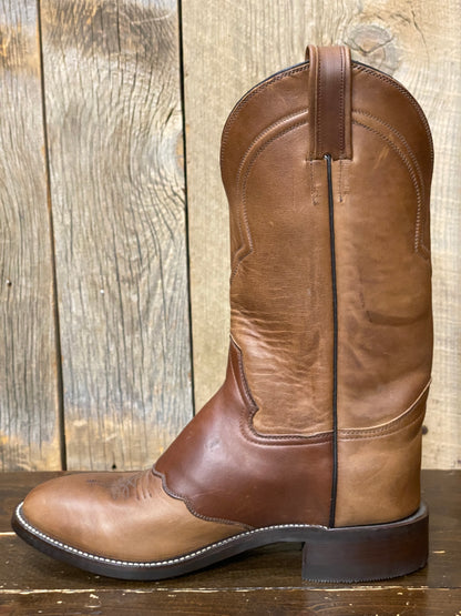 Honcho Solano® Tobacco Roper Full Grain Leather Cowboy Boots