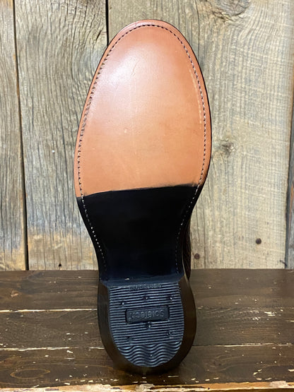 Honcho Solano® Buckaroo Wilson Blue Full Grain Leather Tall Top Cowboy Boots