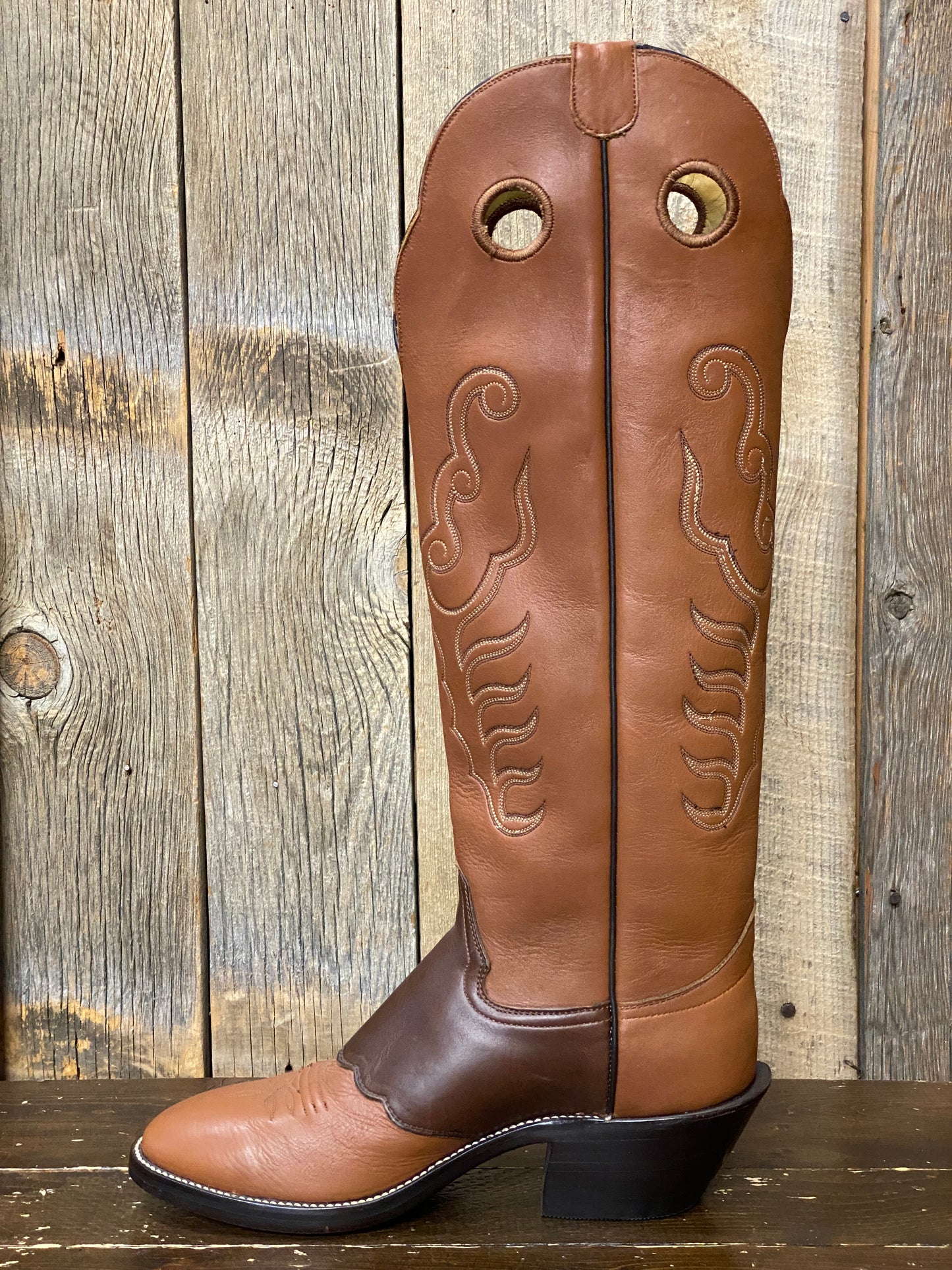 Honcho Solano® Cattleman Full Grain Leather Tall Top Cowboy Boots