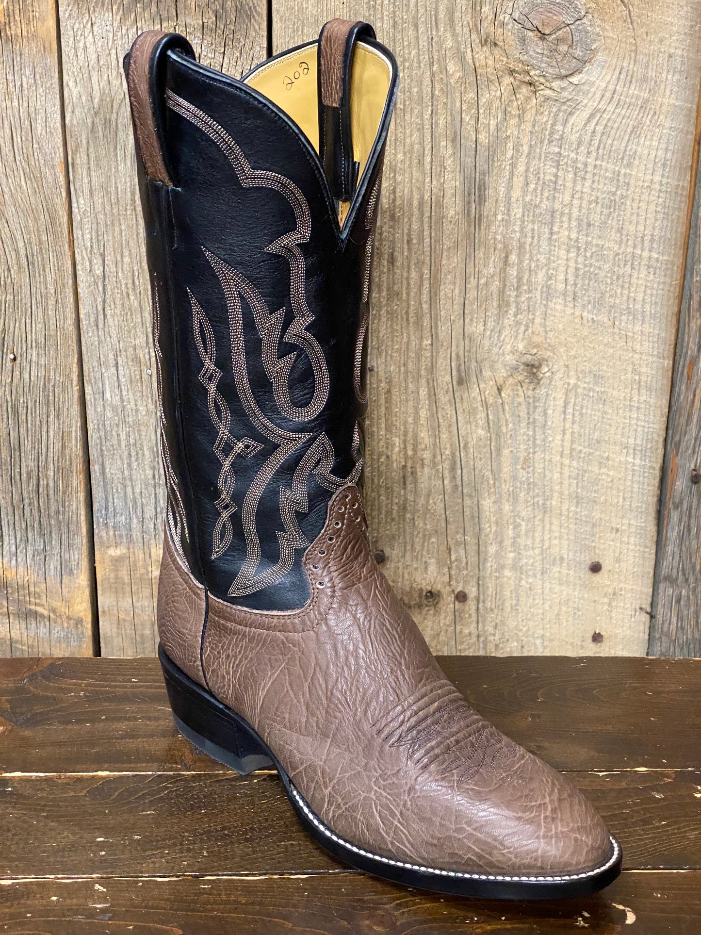 Honcho Solano® Oily Taurus Full Grain Leather Cowboy Boots