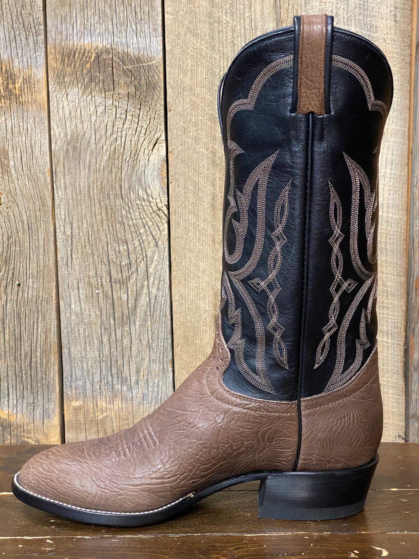 Honcho Solano® Oily Taurus Full Grain Leather Cowboy Boots