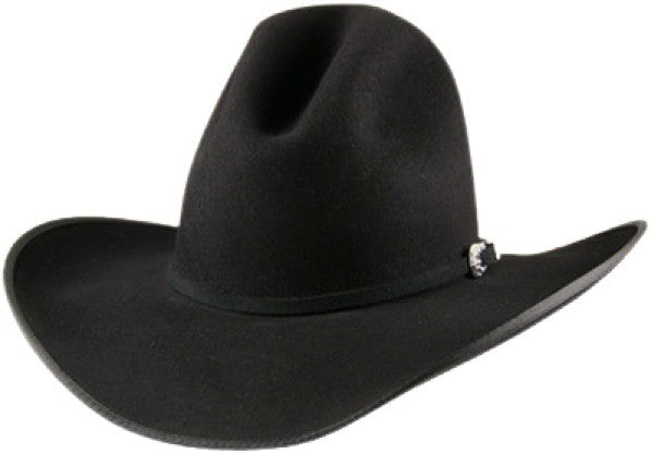 Serratelli® 6X Gus Bound Edge Felt Cowboy Hat - Black / Granite ...