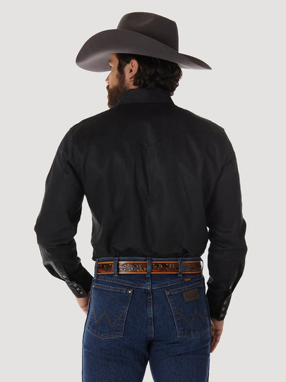 Wrangler® Men's Cowboy Cut® Twill Long Sleeve Snap Front Western Work Shirt