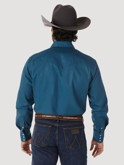 Wrangler® Men's Cowboy Cut® Twill Long Sleeve Snap Front Western Work Shirt
