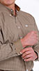 Cinch® Men's Brown Geo Print Long Sleeve Button Front Western Shirt