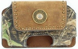 Nocona Shotgun Mossy Oak Leather Phone Case