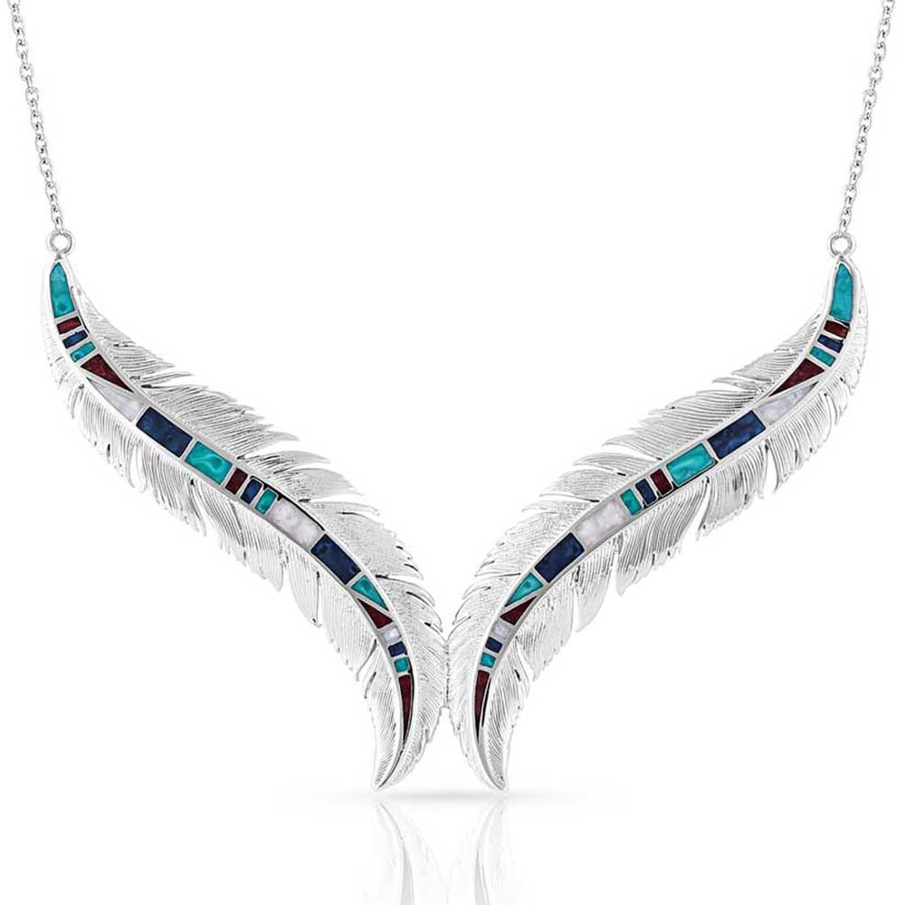 Montana Silversmiths® Women's Breaking Trail Feather Necklace