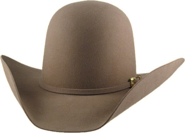 Serratelli® 6X Open Norteño Felt Cowboy Hat - Black / Platinum / Pecan
