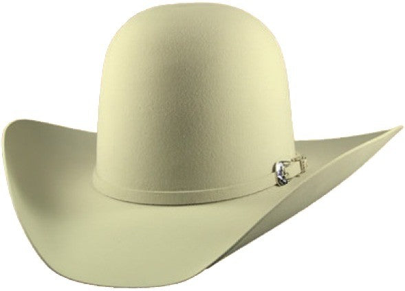 Serratelli® 6X Open Norteño Felt Cowboy Hat - Black / Platinum / Pecan