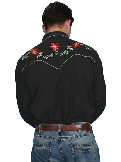 Scully® Men's Jericho Long Sleeve Snap Front Retro Western Shirt