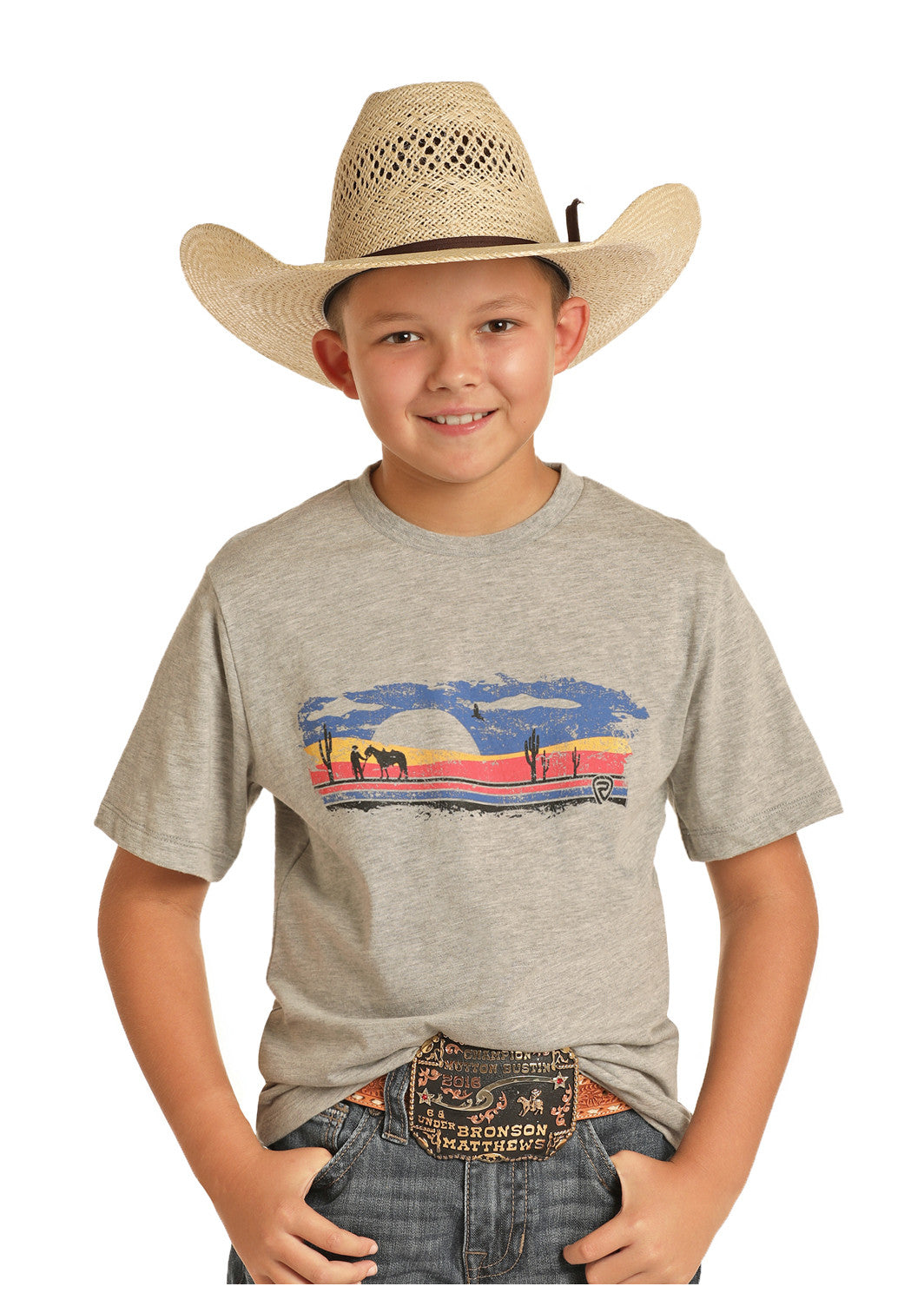 Panhandle Slim® Boy's Little Cowboy Western T-Shirt