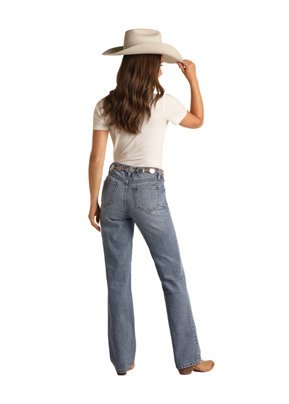 Panhandle Slim® Women's Rock N Roll High Rise Boot Cut Denim Jeans