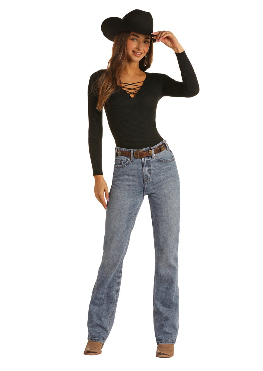 Panhandle Slim® Women's Rock N Roll Medium Vintage Denim Jeans