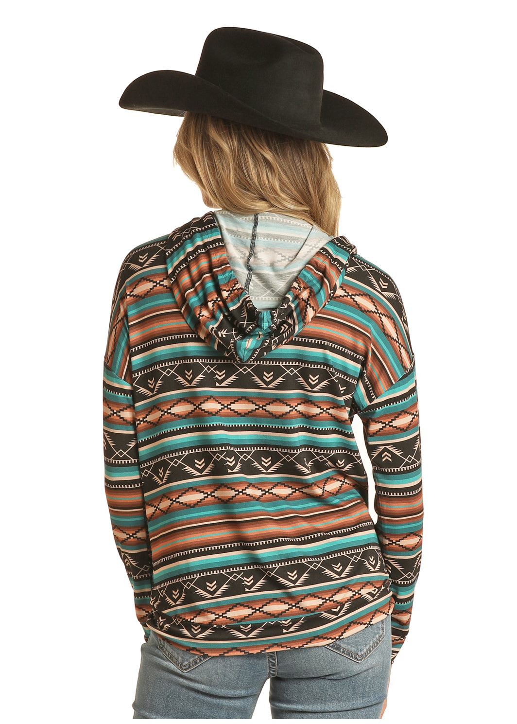 Panhandle Slim® Women's Rock and Roll Southwest Hooded Sweatshirt