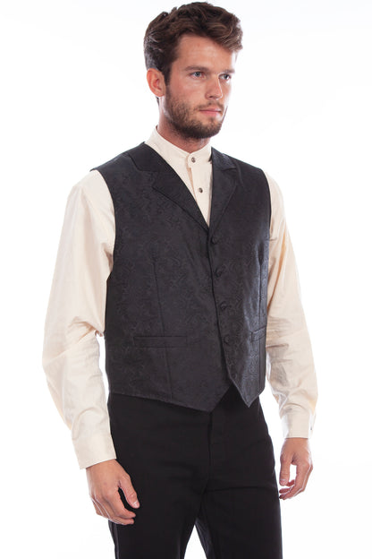 Scully® Men's Rangewear Paisley Button Front Western Vest