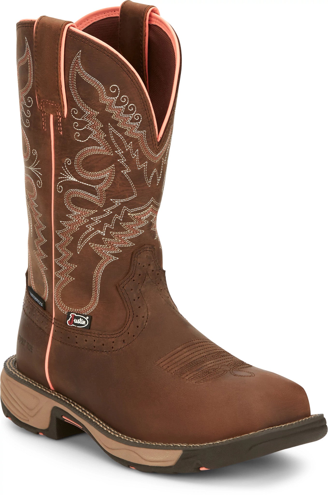 Justin® Women's Rush Square Composite Toe Western Work Boot