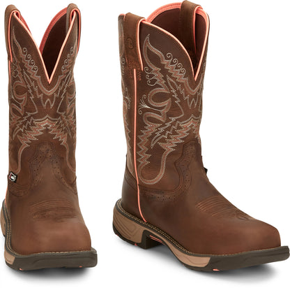 Justin® Women's Rush Square Composite Toe Western Work Boot