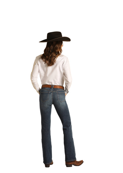 Panhandle Slim® Women's Medium Wash Denim Riding Jeans