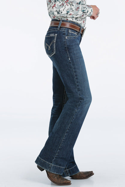 Cruel Girl® Women's Jayley Mid Rise Medium Stone Denim Jeans