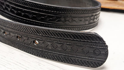 P&B Harness® Men's Handcrafted Super Duty Diamond Rope Leather Belt