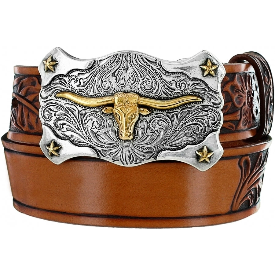 Tony Lama® Kids Little Texas Tooled Leather Western Name Belt